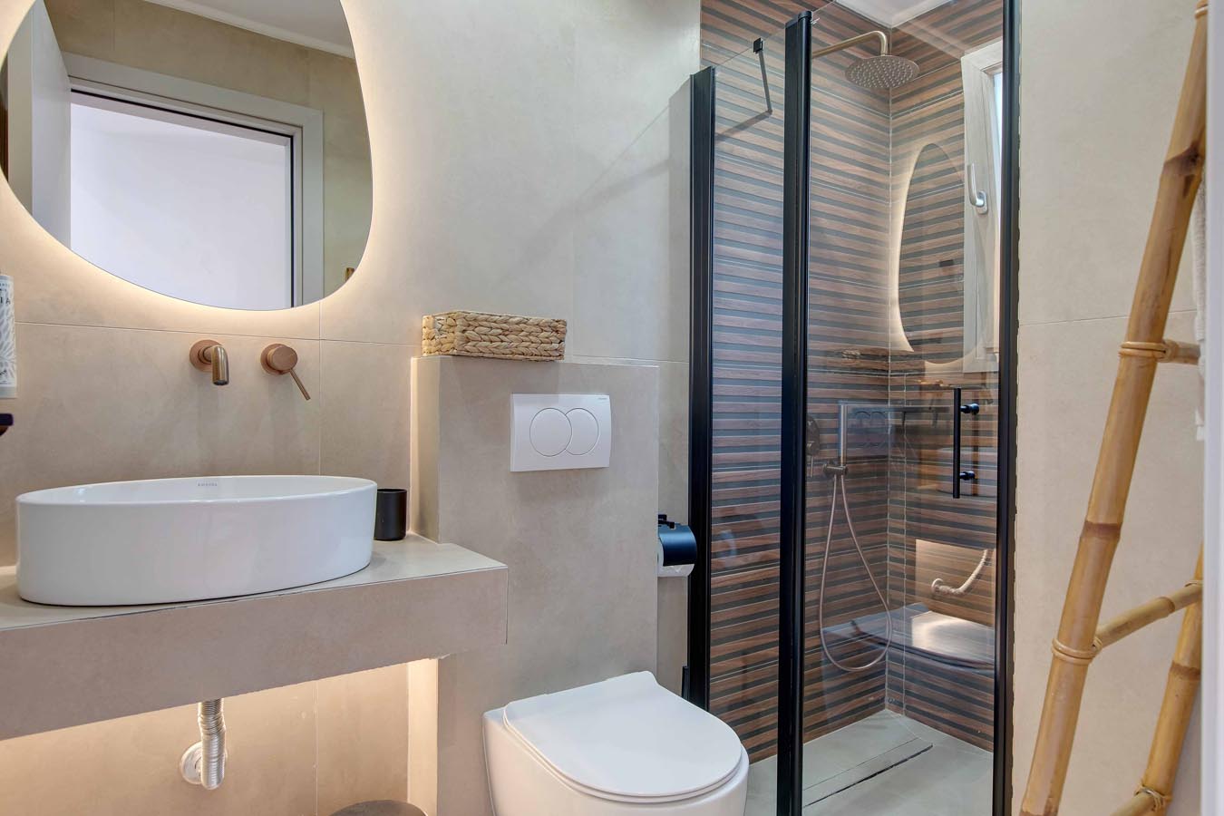 Tiara Holidays - Linari Sea & Suites - Deluxe Double Room Sea View kupatilo